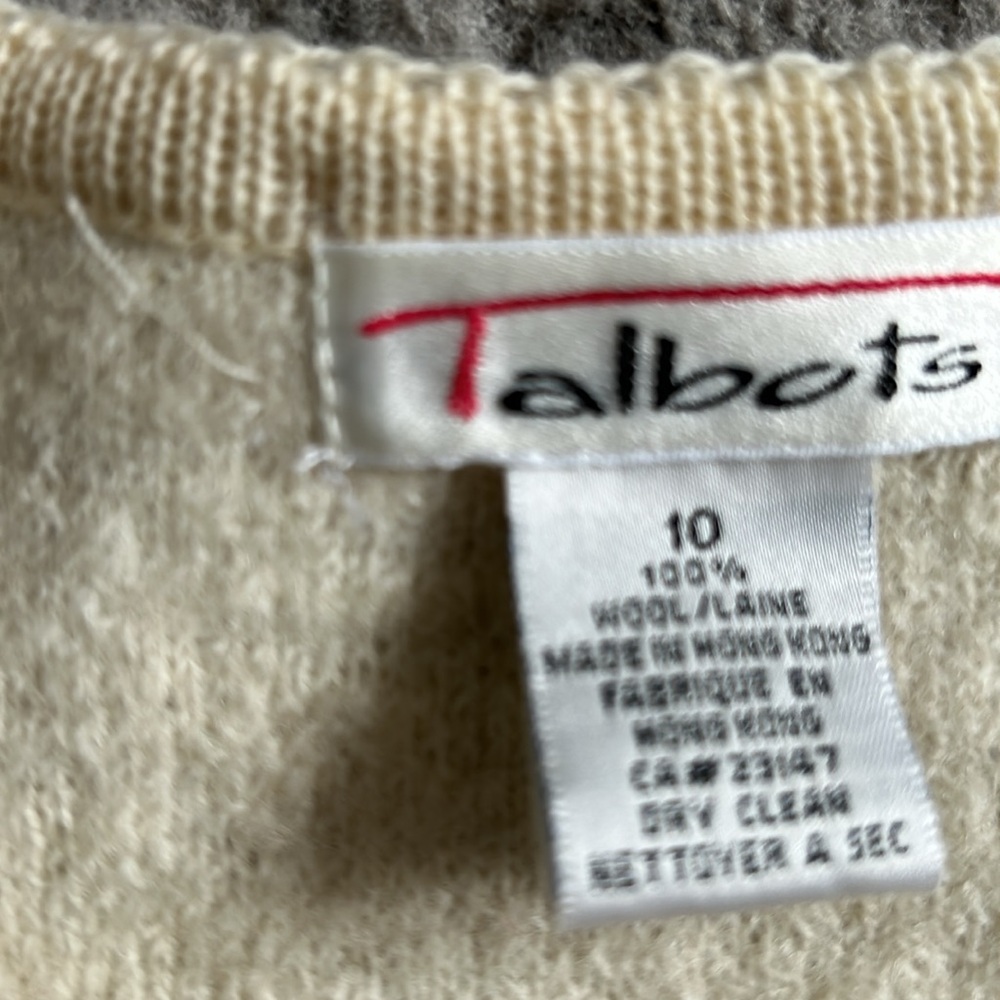 Talbots Wool Button-Up Sweater - image 3